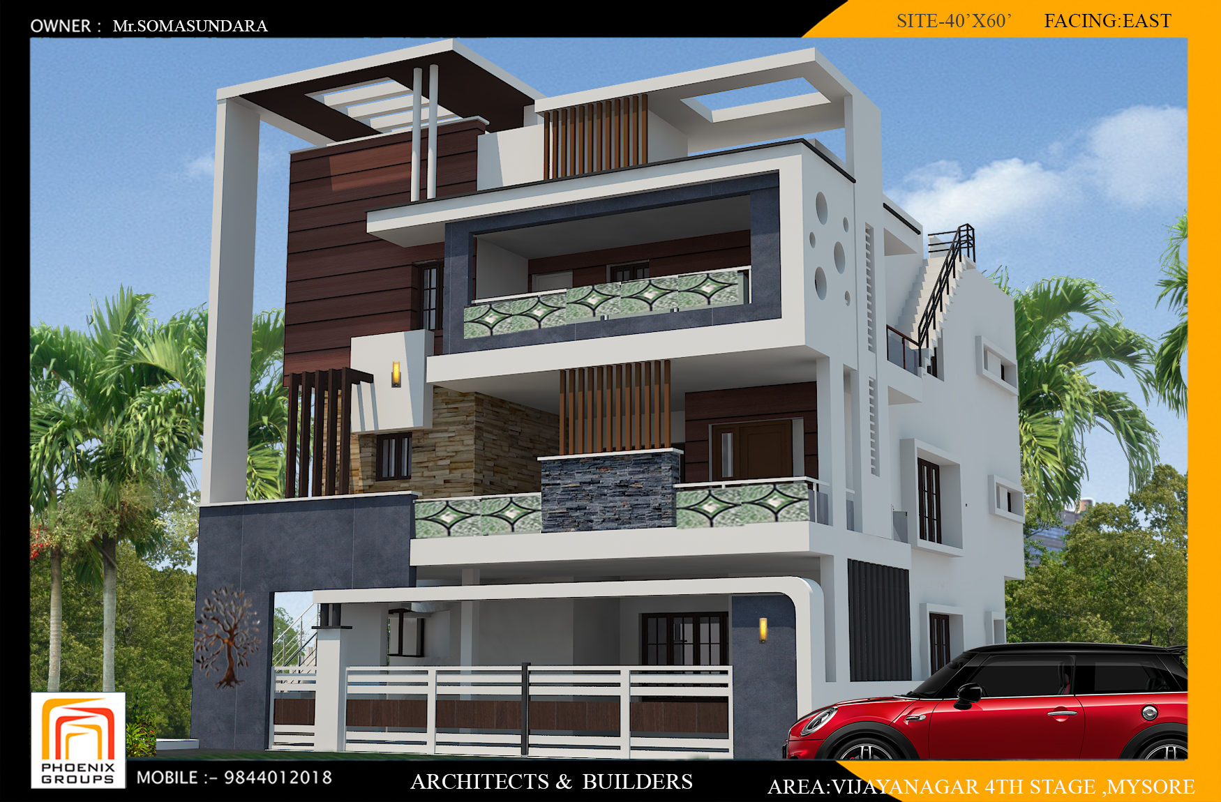 Somasunder's Residential Construction at Vijayanagar 4th Stage, Mysore